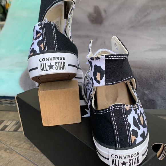 CONVERSE CTAS TWISTED UPPER HI BLACK/WHITE/DESERTM - Picture 10 of 15